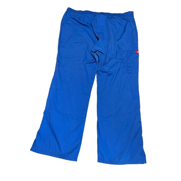 Dickies Pants Womens Royal Blue Hip Flip Cargo Flare Scrub Uniform Size XL - Picture 4 of 6